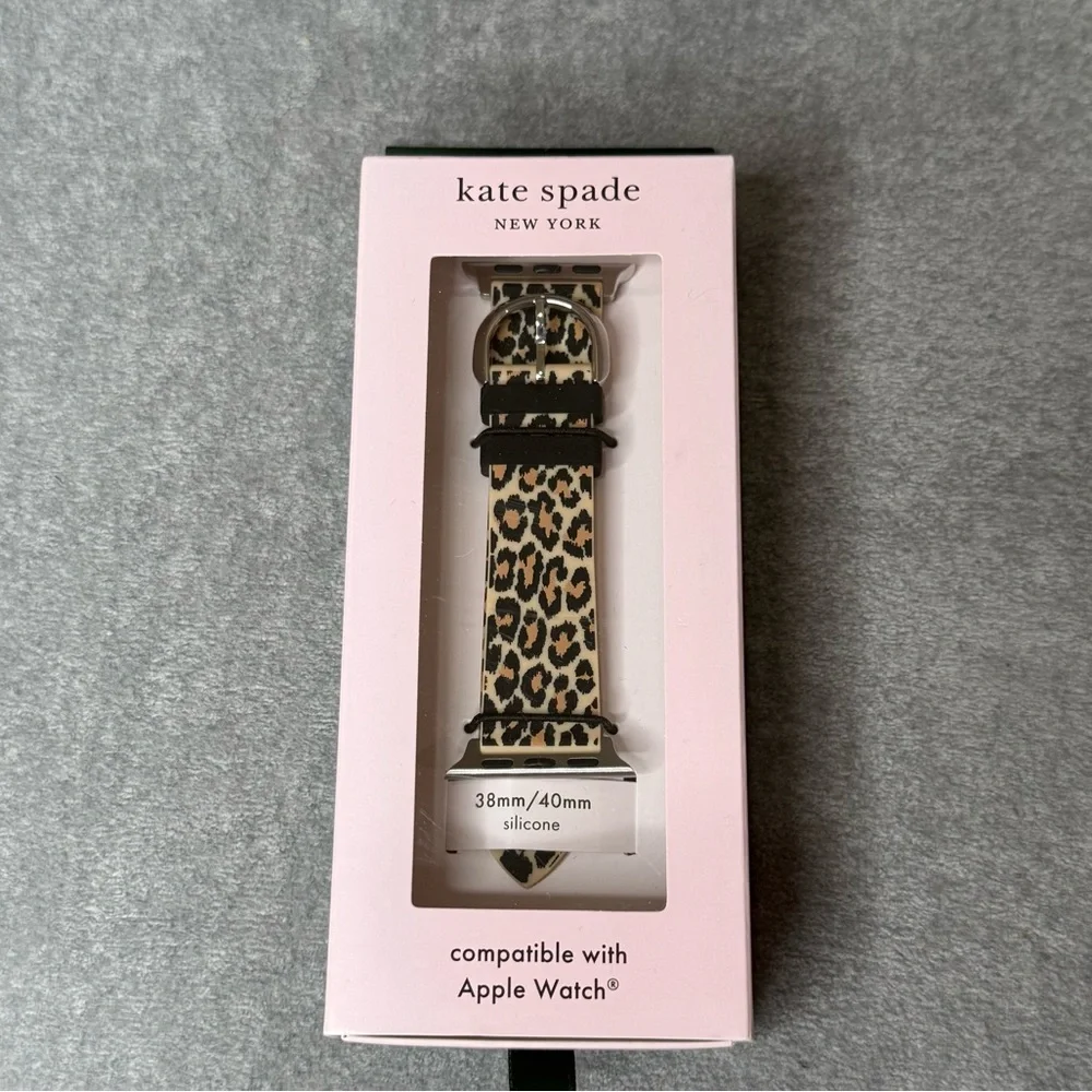 Kate Spade Leopard Print Apple Watch band 38/40mm NWT